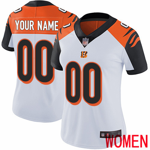 Limited White Women Road Jersey NFL Customized Football Cincinnati Bengals Vapor Untouchable->customized nfl jersey->Custom Jersey